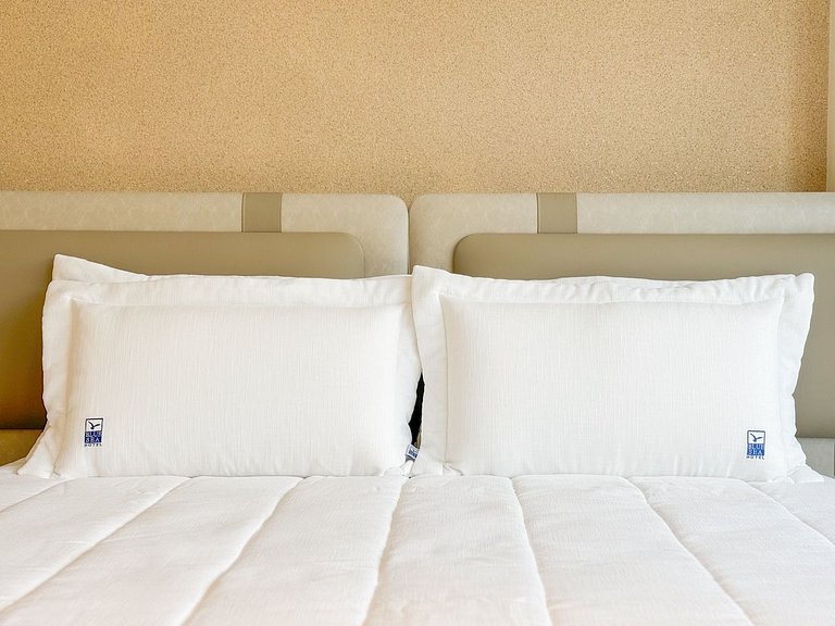 Suíte no Blue Sea Hotel, lazer completo beira-mar