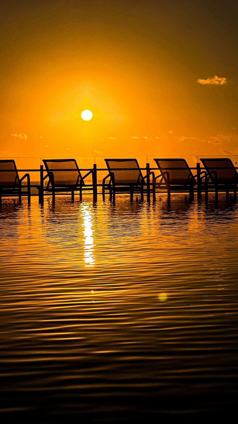 Suíte no Blue Sea Hotel, lazer completo beira-mar