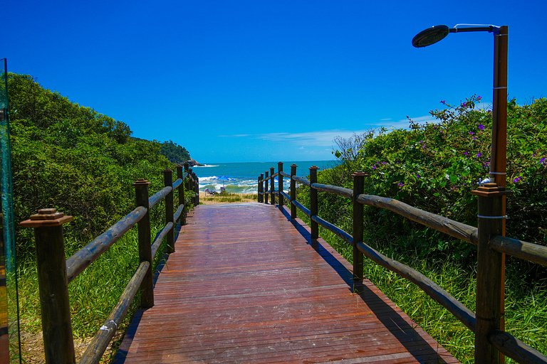 Suíte no Blue Sea Hotel, lazer completo beira-mar