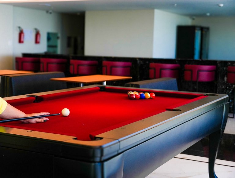 Suíte no Blue Sea Hotel, lazer completo beira-mar