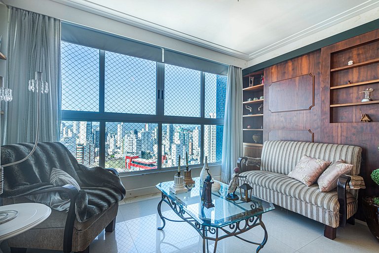 VMNT241-Luxo & Vista: 3 suítes no Edifício Vermont