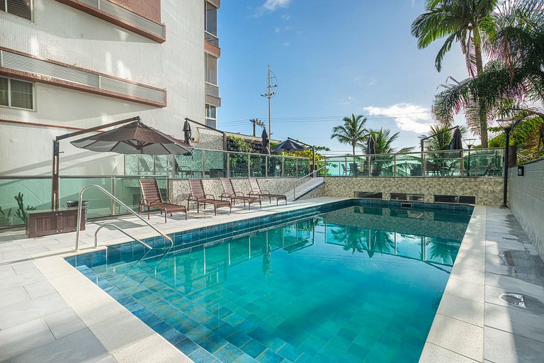 ITNC103 - Av Atlântica! Amplo apê c/ 3 quartos+3WC