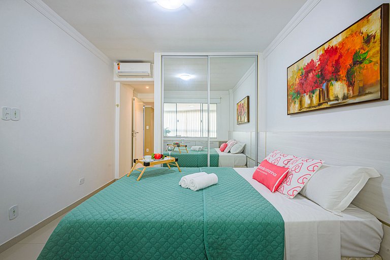 ITNC103 - Av Atlântica! Amplo apê c/ 3 quartos+3WC