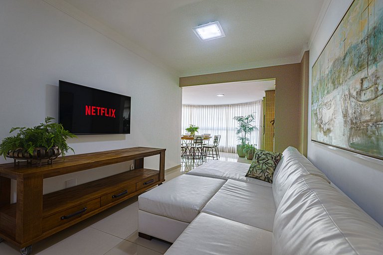 ITNC103 - Av Atlântica! Amplo apê c/ 3 quartos+3WC