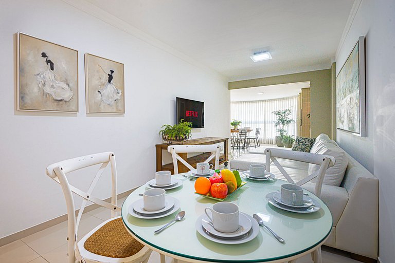 ITNC103 - Av Atlântica! Amplo apê c/ 3 quartos+3WC