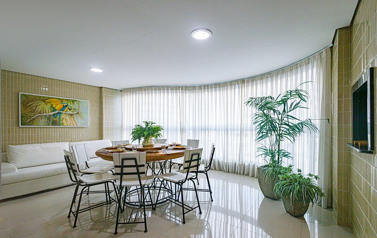 ITNC103 - Av Atlântica! Amplo apê c/ 3 quartos+3WC