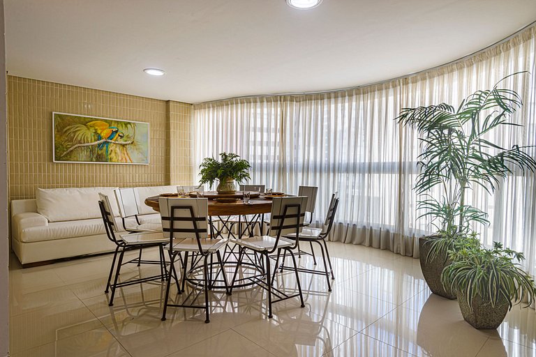 ITNC103 - Av Atlântica! Amplo apê c/ 3 quartos+3WC