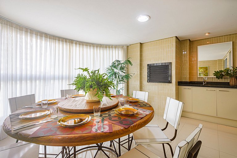 ITNC103 - Av Atlântica! Amplo apê c/ 3 quartos+3WC