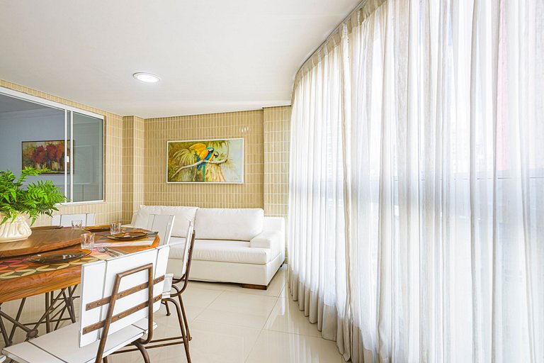 ITNC103 - Av Atlântica! Amplo apê c/ 3 quartos+3WC