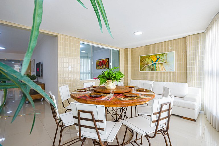 ITNC103 - Av Atlântica! Amplo apê c/ 3 quartos+3WC