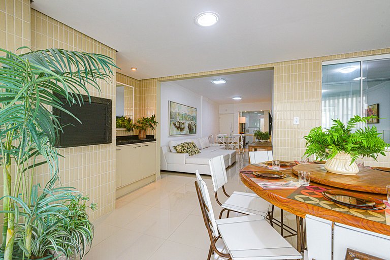 ITNC103 - Av Atlântica! Amplo apê c/ 3 quartos+3WC