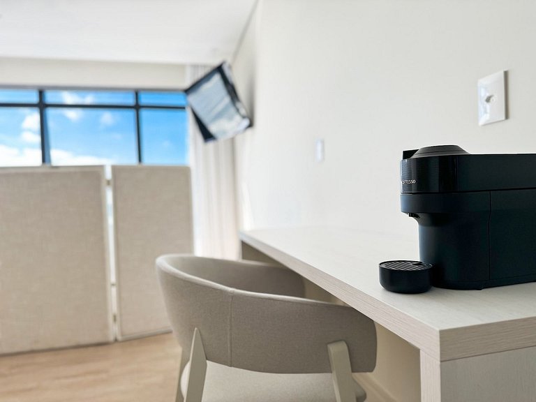 Suíte vista incrível para o mar no Blue Sea Hotel