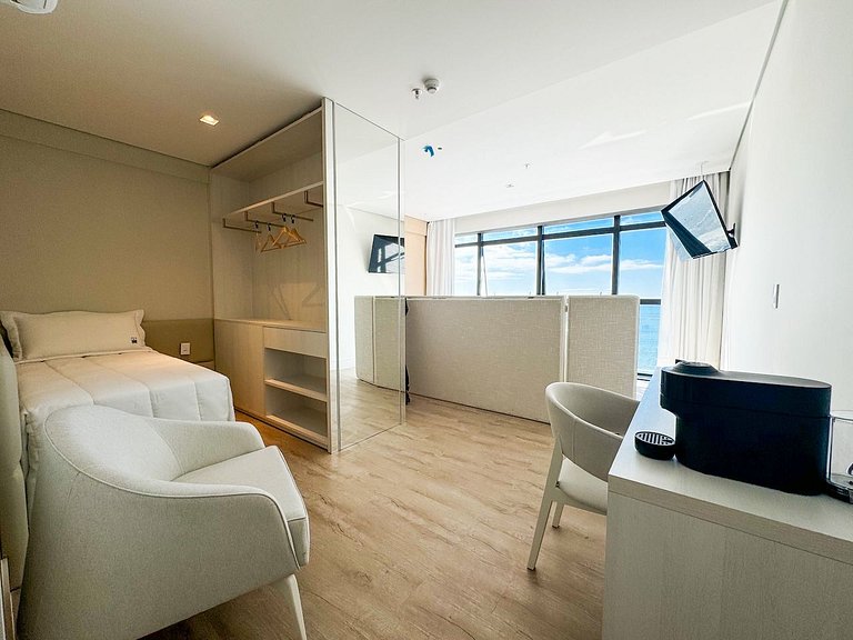 Suíte vista incrível para o mar no Blue Sea Hotel