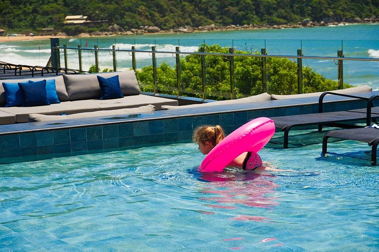 Suíte vista incrível para o mar no Blue Sea Hotel