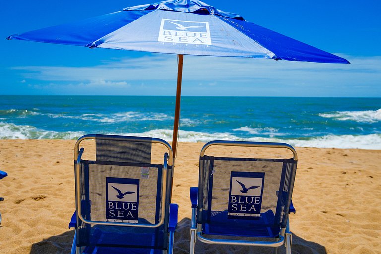 Suíte vista incrível para o mar no Blue Sea Hotel