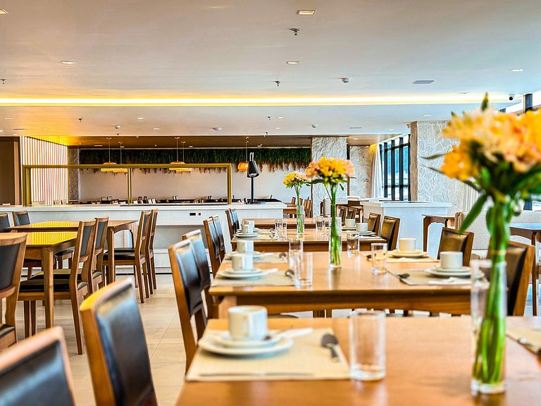 Suíte vista incrível para o mar no Blue Sea Hotel