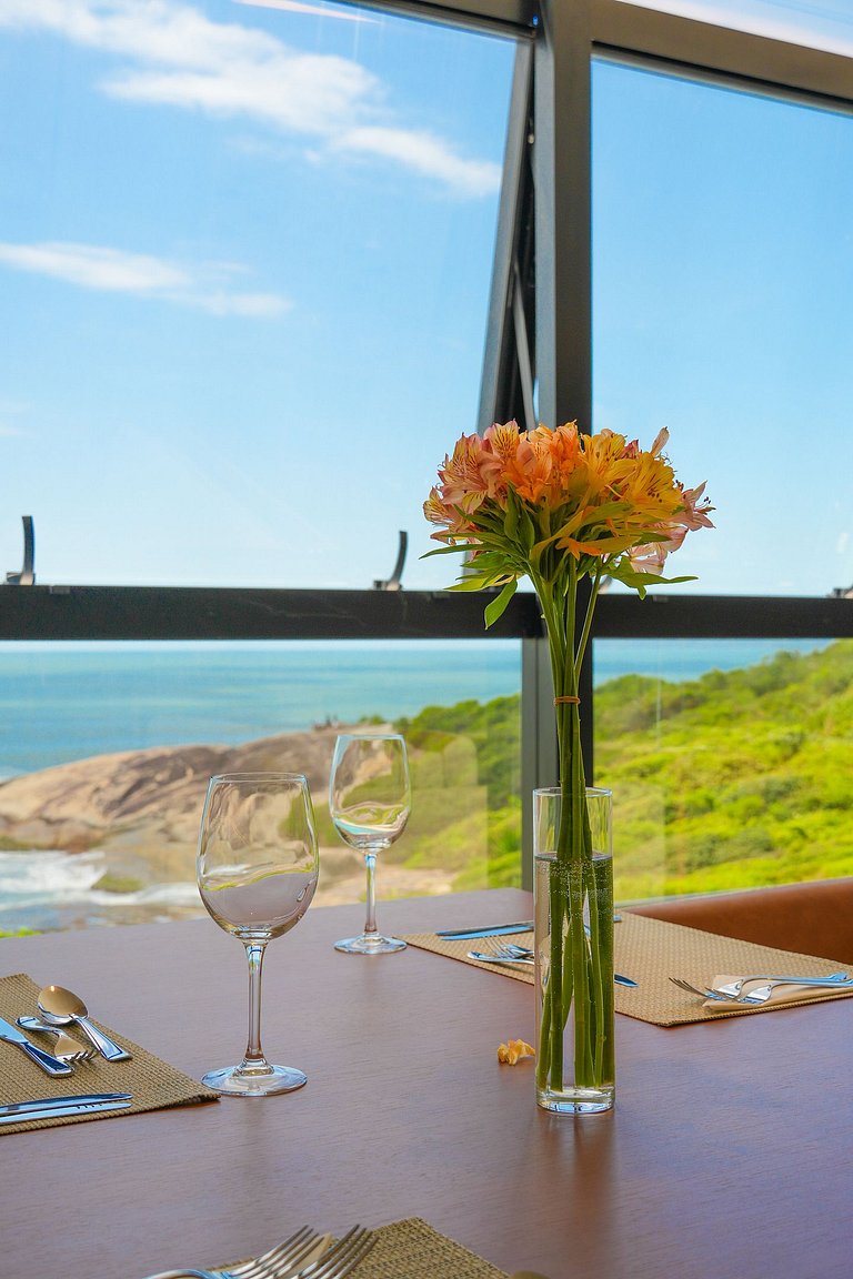 Suíte vista incrível para o mar no Blue Sea Hotel